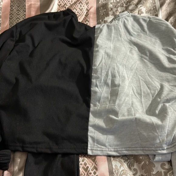 Two-tone, two piece set gray & black size XL - Picture 7 of 10